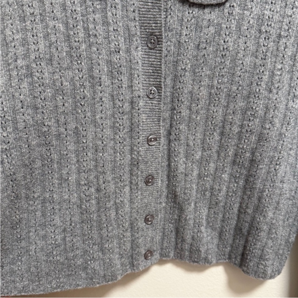 Reformation Rory Pointelle Cardigan - Picture 4 of 7